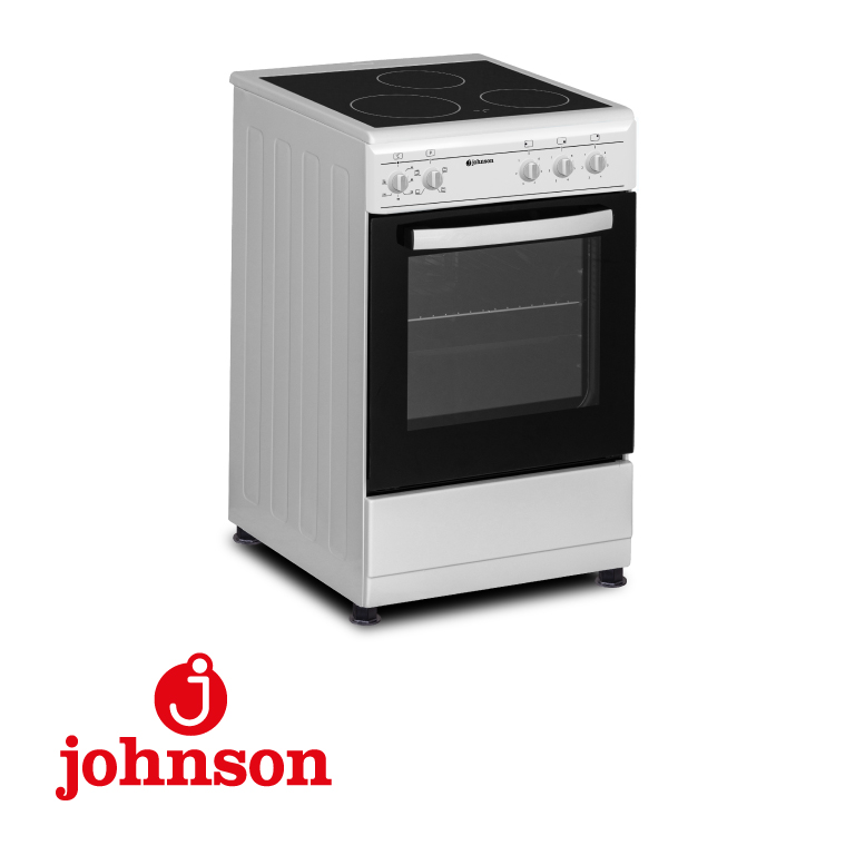 COCINA ELECTRICA JOHNSON 50CM VITRO 3 ZONAS HORNO ELECTRICO BLANCA Ref. COCI50VICA - Imagen 2