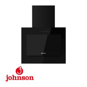 CAMPANA DECORATIVA JOHNSON 60CM 800M3/H CRISTAL NEGRA Ref. KON608N